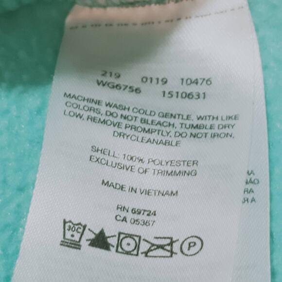 Columbia Green Full Zip Fleece Jacket Size Kids XL - Picture 4 of 9